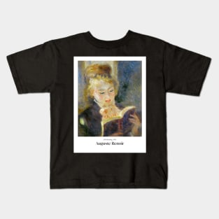 Girl Reading By Renoir Poster Kids T-Shirt